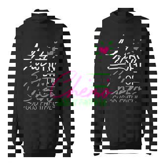 Last Day Of Chemo God Is Faithful Breast Cancer Awareness Sweatshirt - Monsterry