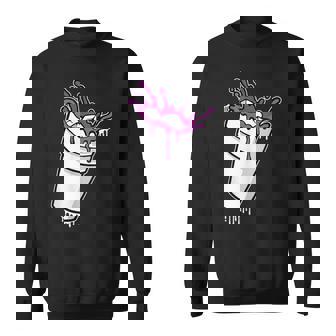 Lean Shirts Purple Drank Dirty Double Cup Lean Line Smoke Sweatshirt - Monsterry