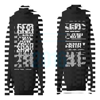 Legends Were Born In February 2016 Birthday Sweatshirt | Mazezy