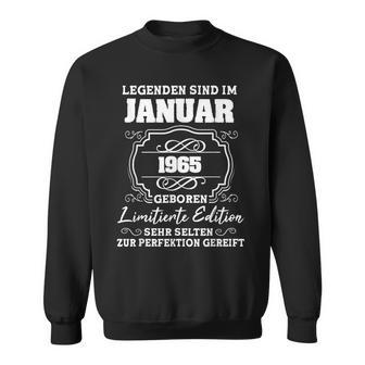 Legends Was Born In January 1965 60Th Birthday Man Sweatshirt - Geschenkecke