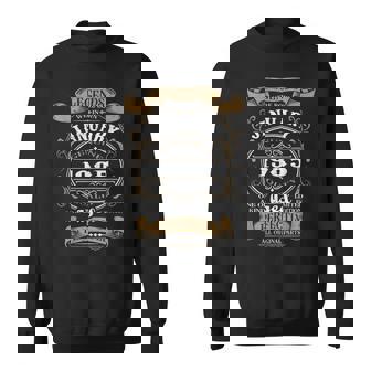 Legends Were Born In January 1985 Birthday Sweatshirt | Mazezy