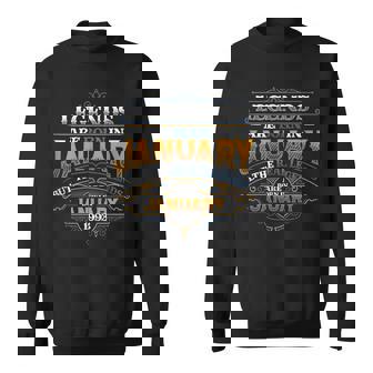 Legends Are Born In January 1993 Birthday Sweatshirt | Mazezy