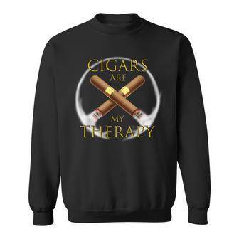 Les Cigares Amusants Sont Ma Thérapie Cadeau Du Fumeur De Ci Sweater e - Cadeauxyz