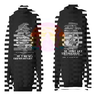 Les Cœurs Les Plus Forts Ont La Plupart Des Cicatrices Rétrointage Coucher De Soleil Bouddha Sweater e - Cadeauxyz