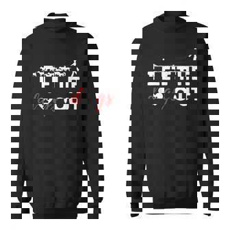 I Let The Dogs Out Dog Walker & Dog Owner Sweatshirt - Monsterry