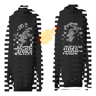 Let The Madness Begin College Basketball Sports Player Crew Sweatshirt | Mazezy