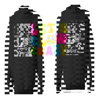 Let's Crazy Retro Birthday Party Glowing 80S 90S Group Team Sweatshirt | Mazezy