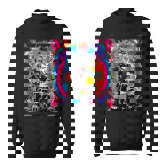 Let's Rock Elephant Punk Rocker Batteur Sweater e - Cadeauxyz