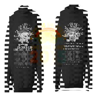 Level 10 Unlocked 10Th Birthday Boys Gamer 10 Year Old Sweatshirt - Seseable