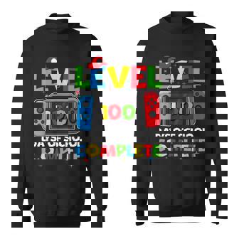 Level 100 Days Of School Complete Video Game 100Th Day Boys Sweatshirt - Thegiftio