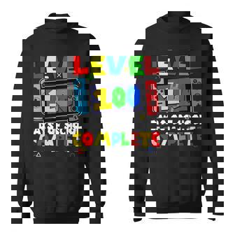 Level 100 Days Of School Complete Video Game Lover Gamer Boy Sweatshirt - Seseable