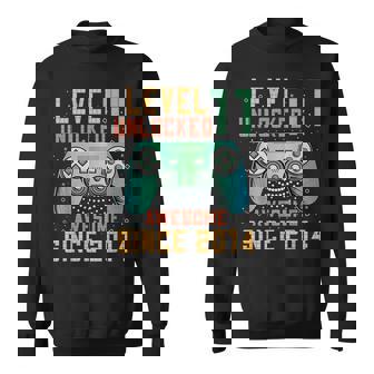 Level 11 Unlocked 11Th Birthday 11 Year Old Boy Gaming Sweatshirt | Mazezy