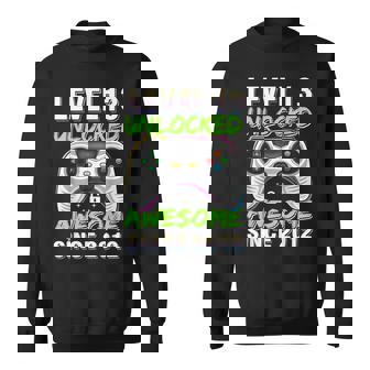 Level 13 Unlocked Awesome Since 2012 13Th Birthday Gaming Sweatshirt | Seseable CA