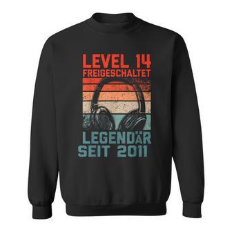 Level 14 Birthday Boy Gamer Nager Decorationintage 2011 Sweatshirt - Geschenkecke