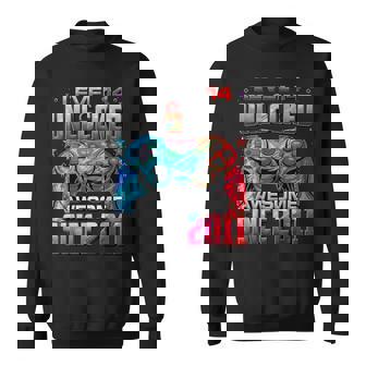 Level 14 Unlocked Awesome Since 2011 14Th Birthday Gaming Sweatshirt - Thegiftio UK