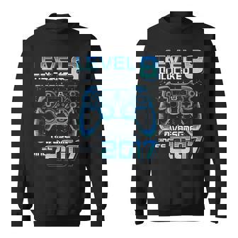 Level 8 Unlocked Video Game Party 8Th Birthday Gamer Boys Sweatshirt - Seseable