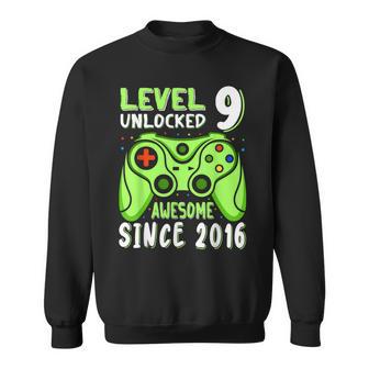 Level 9 Unlocked Awesome 2016Ideospiel 9Th Birthday Boy Sweatshirt - Geschenkecke