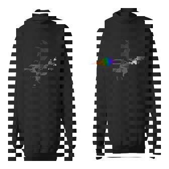 LGBT Rainbow Flag Gay Pride Dragon Sweatshirt - Monsterry