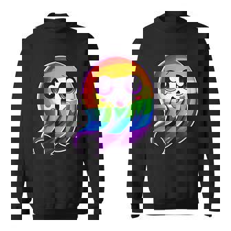LGBTQ Ghost Rainbow Gay Pride Sweatshirt - Monsterry