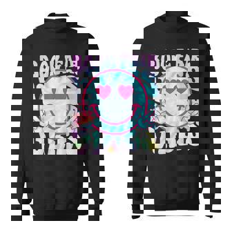 Library Book Fair Vibe Groovy Retro Tie Dye School Reading Sweatshirt - Monsterry