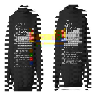 Can I Lick It 100 Days Of School Periodic Table S Sweatshirt - Geschenkecke