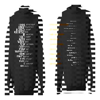 Life Plan Optimistic And Inspired Sweatshirt - Monsterry