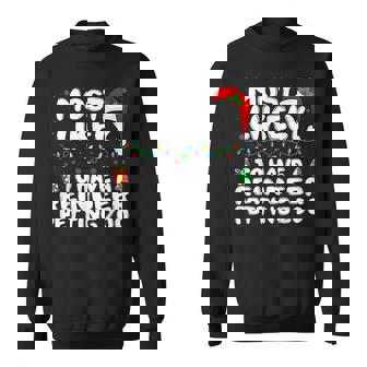 Most Likely To Have a Reindeer Petting Zoo Family Christmas Sweatshirt - Monsterry