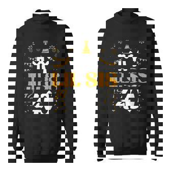 My Lil Sis Is 40 40Th Birthday 1985 40 Years Old Lil Sis Sweatshirt | Mazezy