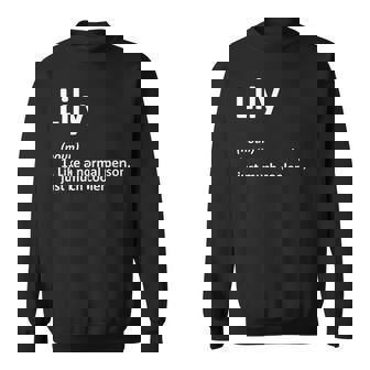 LILY Definition Personalized Name Birthday Idea Sweatshirt - Monsterry