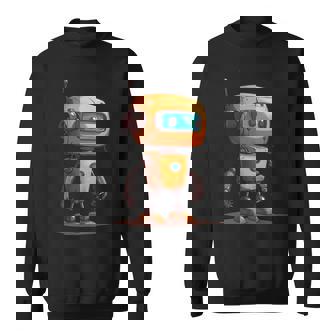 Little AI Robot Boy Costume For Machine Lovers Premium Sweatshirt - Monsterry
