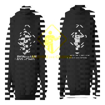 Logo De Panneau De Rue Playing For Change Sweater e - Cadeauxyz
