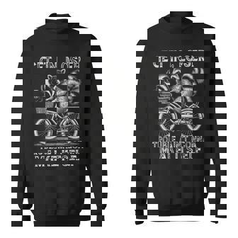 Get In Loser Trouble Ain't Gonna Make Itself Raccoon Sweatshirt - Thegiftio