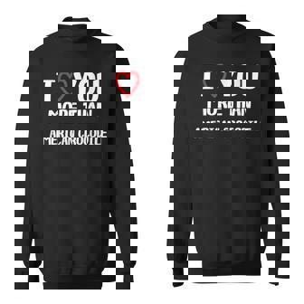 I Love You More Than American Crocodile Shirt Christmas Sweatshirt - Monsterry