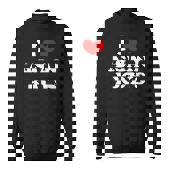 I Love Asian Boys I Heart Asian Boys Sweatshirt - Monsterry