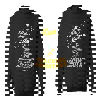 I Love Bee-Ing A Teaching Assistant Honey Bee Job Profession Sweatshirt - Monsterry