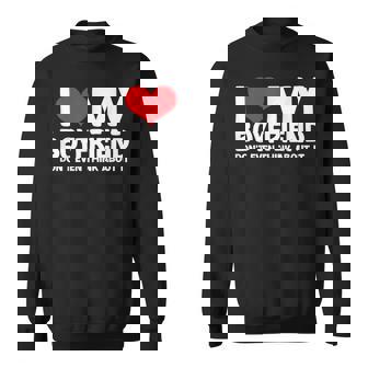 I Love My Boyfriend Avec Inscription I Love My Boyfriend Sweater e - Cadeauxyz