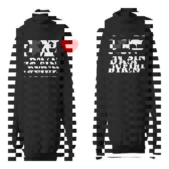 I Love My Hot Asian Boyfriend I Heart My Hot Asian BF Sweatshirt - Monsterry
