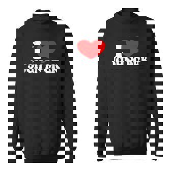 I Love John Pork Red Heart John Pork Meme John Pork Sweatshirt - Geschenkecke