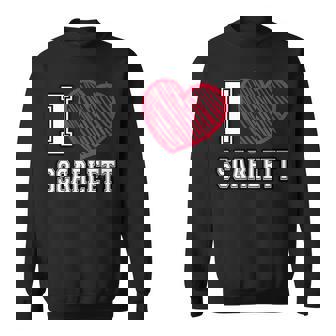 I Love Scarlett Nombre Amo Scarlett Camisa de entrenamiento - Regaloses