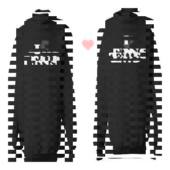 I Love Tennis Herz Sweatshirt - Geschenkecke