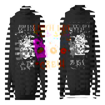 Lunch Lady Boo Crew Ghost Cafeteria Worker Spooky Halloween Sweatshirt - Monsterry