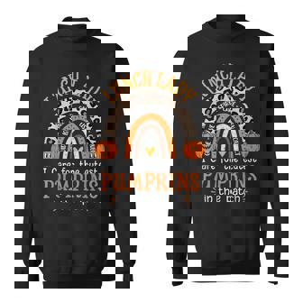 Lunch Lady Halloween School Cafeteria Worker Sweatshirt - Monsterry