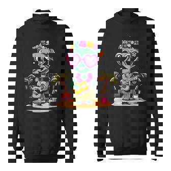 Lustiges Alien Hawaii-Kostüm Kinder Sommer Urlaub Alien Sweatshirt - Geschenkecke
