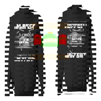Lustiges Bierhelm Helmpflicht Saftey First Sweatshirt - Geschenkecke
