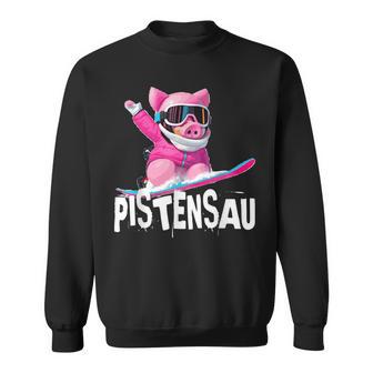 Lustiges Kostüm Apres Skifahren Snowboarden Wild Pisten-Sau Sweatshirt - Geschenkecke