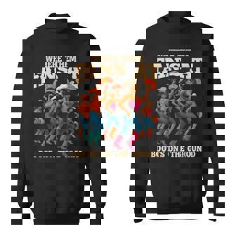 Where Them Fans At Boots On The Ground Line Dancing Queens Sweatshirt | Seseable CA