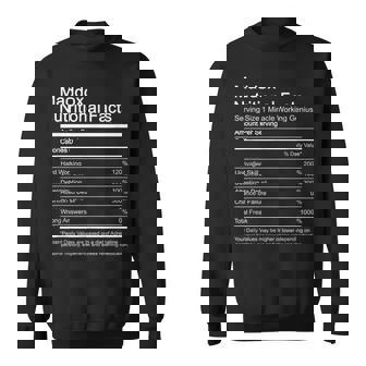 Maddox Name Nutritional Facts Sweatshirt - Monsterry