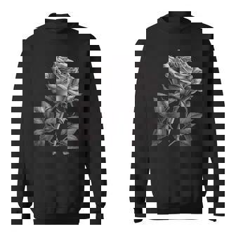 Magnifique Gothique Punk Avec Rose Noire Sweater e - Cadeauxyz