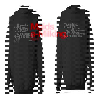 Maids A Milking Q 8 Minimalist 12 Days Of Christmas Sweatshirt - Monsterry