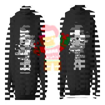 Mama Gingerbread Cookie Cute Matching Family Christmas Sweatshirt - Monsterry